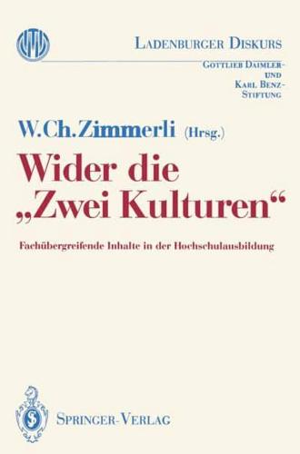 Wider Die „Zwei Kulturen"