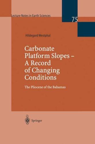 Carbonate Platform Slopes - A Record of Changing Conditions