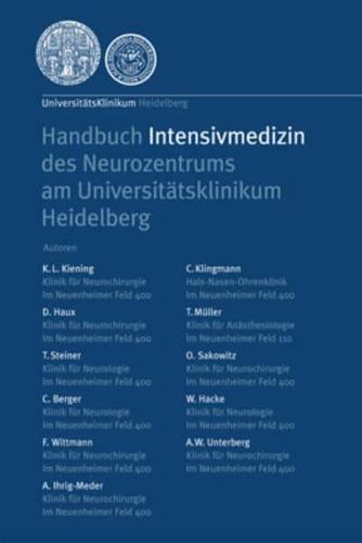 Handbuch Intensivmedizin Des Neurozentrums Am Universitätsklinikum Heidelberg