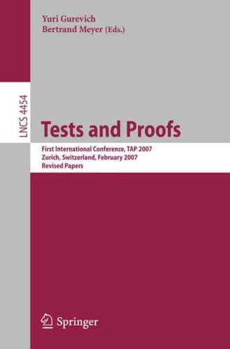 Tests and Proofs Programming and Software Engineering