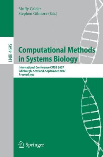 Computational Methods in Systems Biology Lecture Notes in Bioinformatics