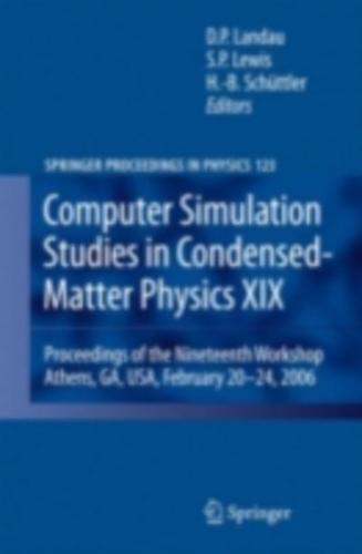 Computer simulation studies in condensed-matter physics XIX