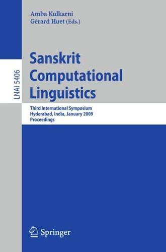 Sanskrit Computational Linguistics Lecture Notes in Artificial Intelligence