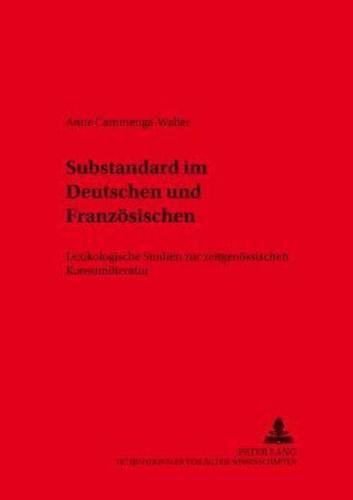 Substandard Im Deutschen Und Franzosischen