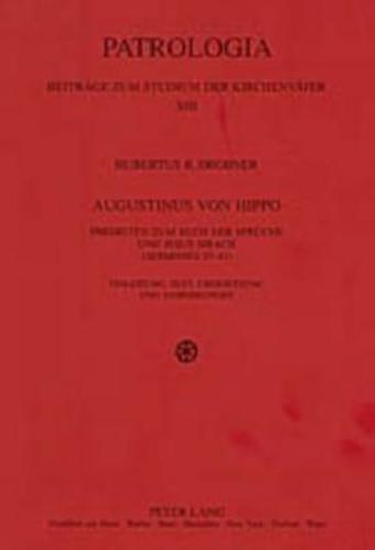 Augustinus Von Hippo, Predigten Zum Buch Der Sprüche Und Jesus Sirach (Sermones 35-41)