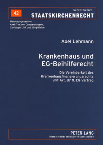 Krankenhaus Und EG-Beihilferecht