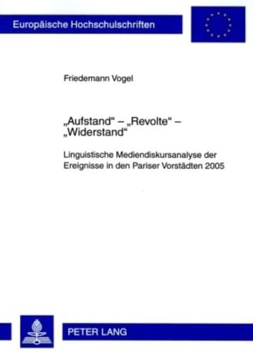 "Aufstand" - "Revolte" - "Widerstand"