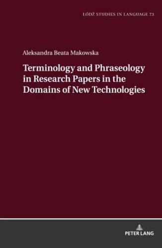 Terminology and Phraseology in Research Papers in the Domains of New Technologies