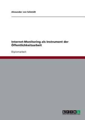 Internet-Monitoring als Instrument der Öffentlichkeitsarbeit