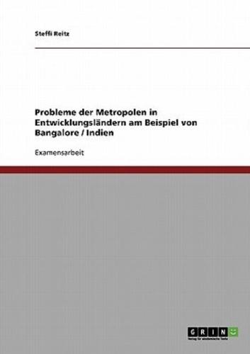 Probleme Der Metropolen in Entwicklungslandern