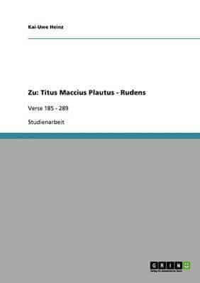 Zu: Titus Maccius Plautus - Rudens:Verse 185 - 289