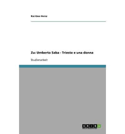 Zu: Umberto Saba - Trieste e una donna