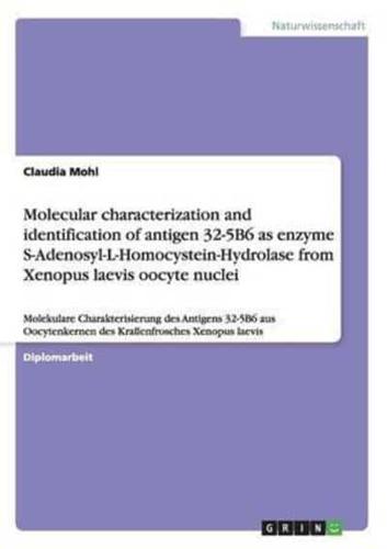 Molecular Characterization and Identification of Antigen 32-5B6 as Enzyme S-Adenosyl-L-Homocystein-Hydrolase from Xenopus Laevis Oocyte Nuclei