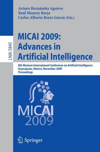 MICAI 2009: Advances in Artificial Intelligence Lecture Notes in Artificial Intelligence