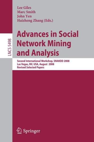 Advances in Social Network Mining and Analysis Theoretical Computer Science and General Issues