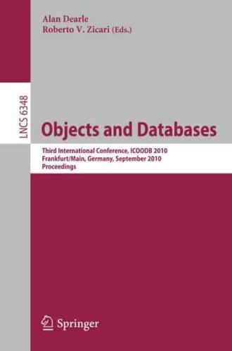 Objects and Databases Information Systems and Applications, Incl. Internet/Web, and HCI