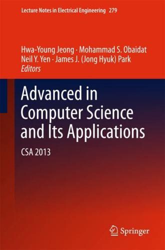 Advanced in Computer Science and Its Applications