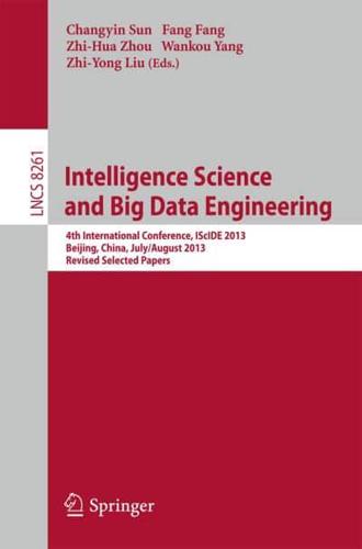 Intelligence Science and Big Data Engineering