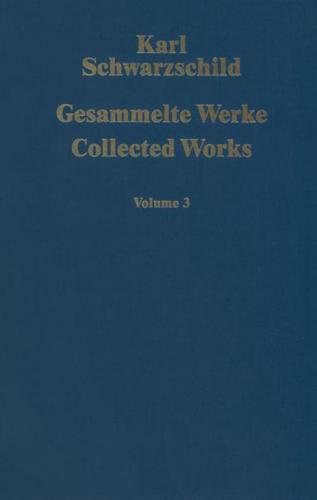 Gesammelte Werke Collected Works : Volume 3