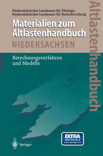 Altlastenhandbuch Des Landes Niedersachsen Materialienband