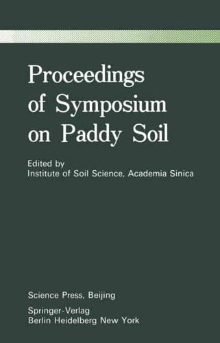 Proceedings of Symposium on Paddy Soils