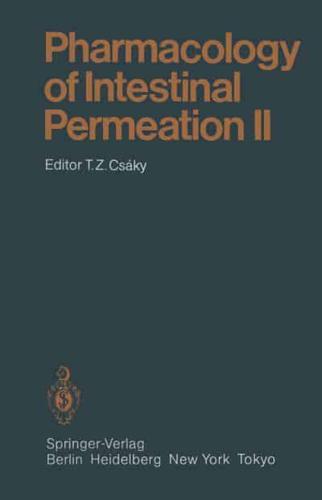 Pharmacology of Intestinal Permeation II