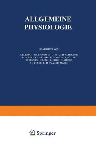 Handbuch Der Normalen Und Pathologischen Physiologie