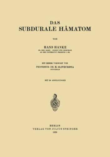 Das Subdurale Hamatom
