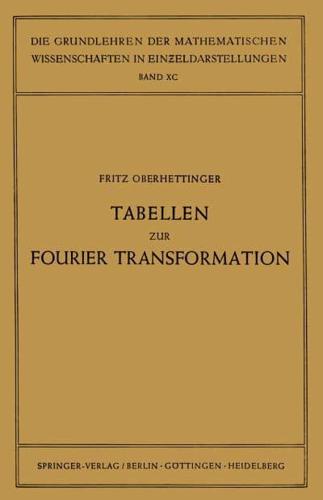 Tabellen Zur Fourier Transformation