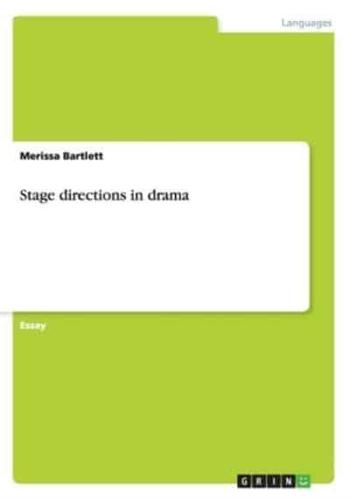Stage directions in drama