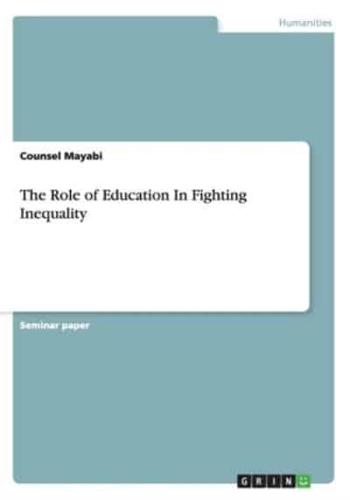 The Role of Education In Fighting Inequality