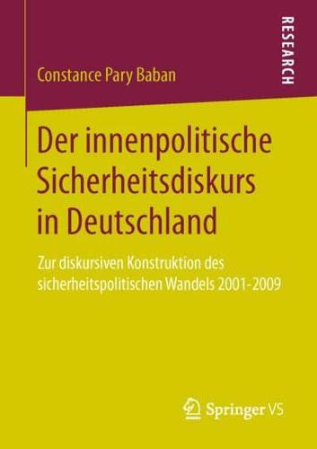 Der Innenpolitische Sicherheitsdiskurs in Deutschland