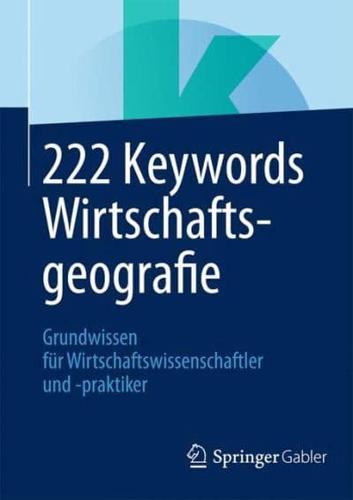 222 Keywords Wirtschaftsgeografie