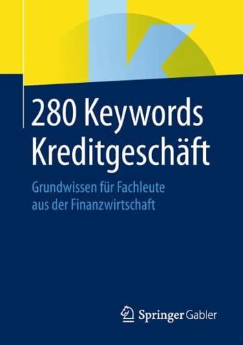 280 Keywords Kreditgeschäft