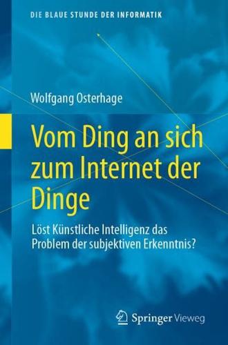 Vom Ding an Sich Zum Internet Der Dinge