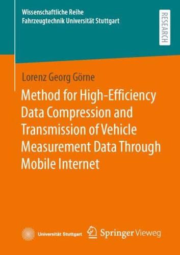 Method for High-Efficiency Data Compression and Transmission of Vehicle Measurement Data Through Mobile Internet