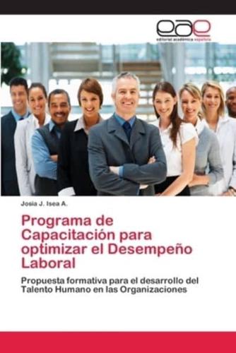 Programa de Capacitación para optimizar el Desempeño Laboral