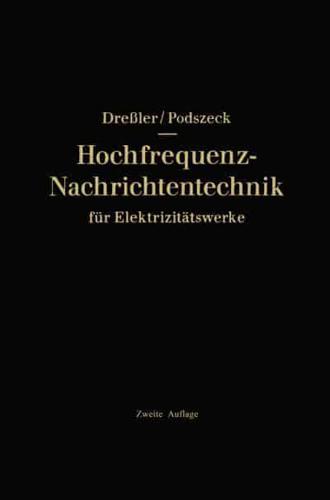 Hochfrequenz-Nachrichtentechnik Fur Elektrizitatswerke