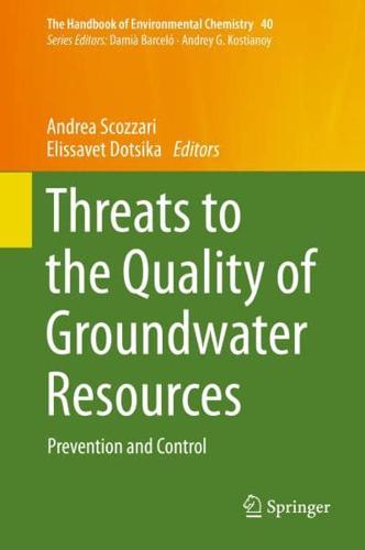 Threats to the Quality of Groundwater Resources : Prevention and Control