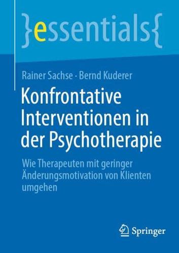 Konfrontative Interventionen in Der Psychotherapie