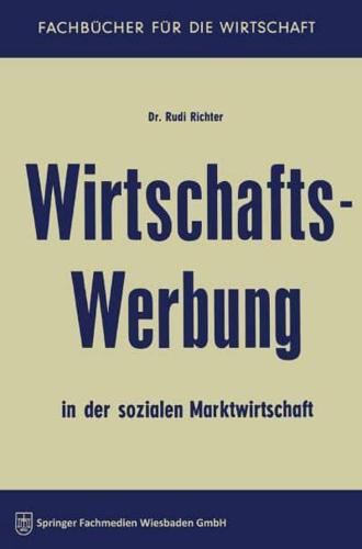 Wirtschaftswerbung in Der Sozialen Marktwirtschaft