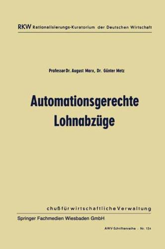 Automationsgerechte Lohnabzüge