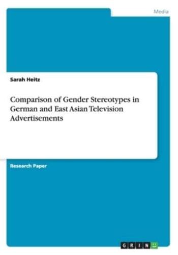 Comparison of Gender Stereotypes in German and East Asian Television Advertisements