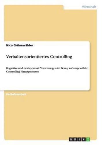 Verhaltensorientiertes Controlling