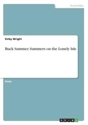 Buck Summer. Summers on the Lonely Isle