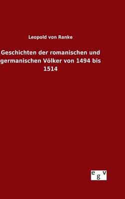 Geschichten der romanischen und germanischen Völker von 1494 bis 1514