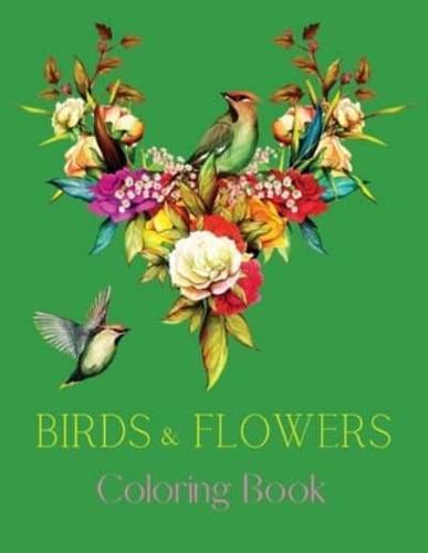 Birds & Flowers Coloring Book