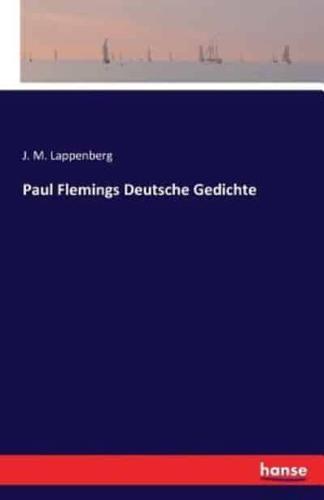 Paul Flemings Deutsche Gedichte