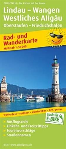 Lindau - Wangen - Western Allgau, Cycling and Hiking Map 1:50,000