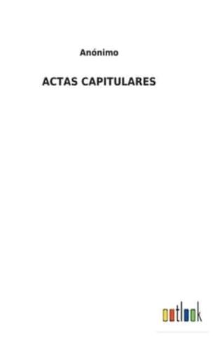 ACTAS CAPITULARES